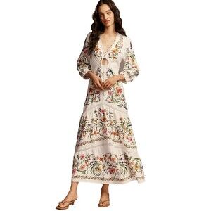 farm rio pineapple halter dress Maxi Dress